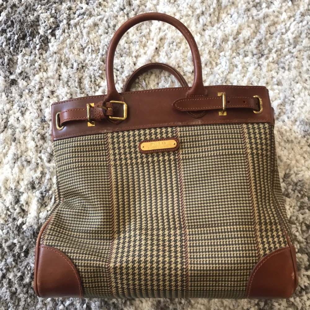 Vintage Ralph Lauren satchel. Large size.